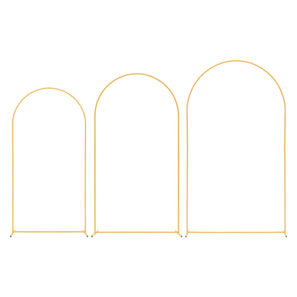 VEVOR Arch Backdrop Stand, Set of 3, 8/7.2/6.6 ft, Stable Structure, Easy Assembly, Gold Metal Arch Backdrop Stand for Wedding, Birthday Party, Graduation, Holiday Celebration, and Ceremony Decoration - BYDGMJSJT8FTVMGMA001V0 - view 10