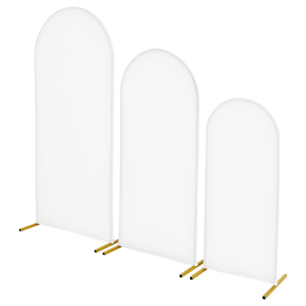 VEVOR Arch Backdrop Stand, Set of 3, 6/5/4 ft, Stable Structure, Easy Assembly, Gold Metal Arch Backdrop Stand with Cover, for Wedding, Birthday Party, Graduation, Celebration, and Ceremony Decoration - BYDGMJSJTDBZZHXXL001V0 - view 10