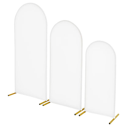 VEVOR Arch Backdrop Stand, Set of 3, 6/5/4 ft, Stable Structure, Easy Assembly, Gold Metal Arch Backdrop Stand with Cover, for Wedding, Birthday Party, Graduation, Celebration, and Ceremony Decoration - BYDGMJSJTDBZZHXXL001V0 - view 10