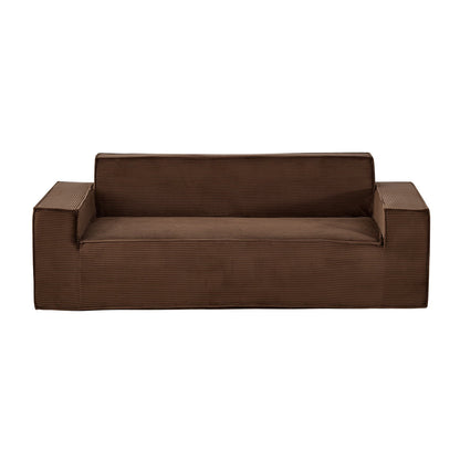 VEVOR 3-Seater Sofa in a Box, 83-Inch No Assembly Corduroy Couch with Memory Foam, Deep Seats for Living Room, Apartment, or Office, Brown - BYDRWSFYSHMZBAL5W001V0 - view 10