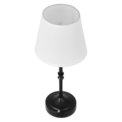 VEVOR Cordless Table Lamp, 5200mAh Built-in Rechargeable Battery Desk Lamp, 3-Level Brightness, Fabric Shade, 2700-3000K Color Temperature, Table Light for Restaurant, Bedroom, Bar Counter, Black - BYDZTD636316J1EVF001V9 - view 10