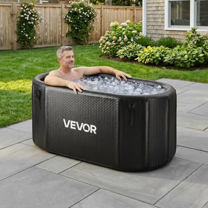 VEVOR Cold Plunge Tub, 216 Gallon, Inflatable Ice Bath Tub Compatible with Water Chillers, Portable Cold Water Bathtub with Insulated Lid, for Athletes Recovery, 59.1" x 31.5" x 29.9" (No Chiller) - BYGTYXLSPVCJPKC10001V0 - view 9