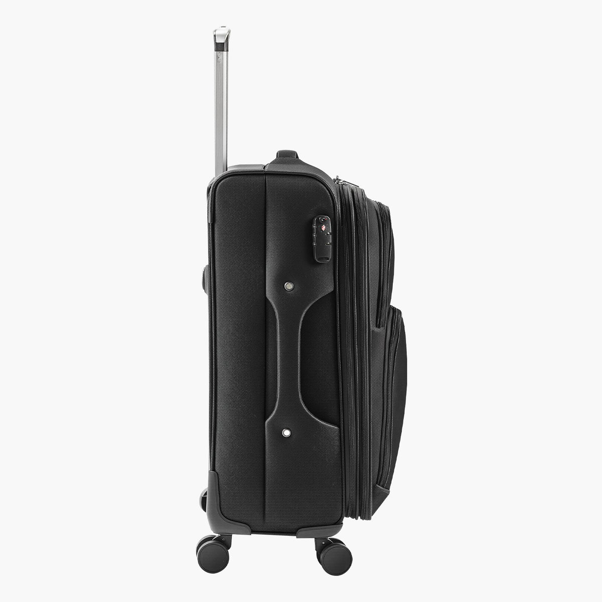 VEVOR Softside Expandable Luggage with Spinner Wheels, 24-Inch Softside Checked Medium Luggage, Lightweight Checked Suitcase with Expandable Zippered Pocket and TSA Lock, Black - BYKSTXBYHS24XMA3Q001V0 - view 10
