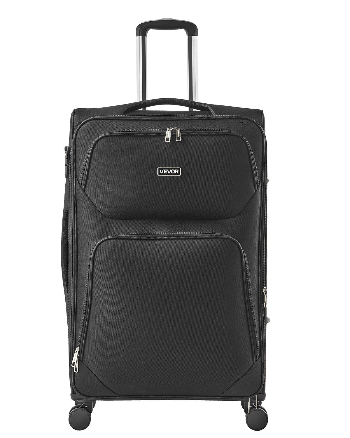 VEVOR Softside Expandable Luggage with Spinner Wheels, 28-Inch Softside Checked Large Luggage, Lightweight Checked Suitcase with Expandable Zippered Pocket and TSA Lock, Black - BYKSTXBYHS2881CTJ001V0 - view 1