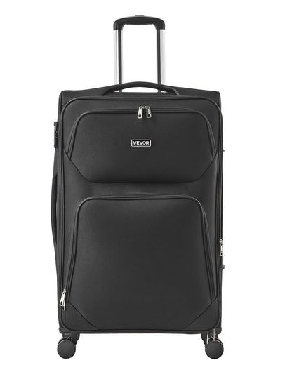 VEVOR Softside Expandable Luggage with Spinner Wheels, 28-Inch Softside Checked Large Luggage, Lightweight Checked Suitcase with Expandable Zippered Pocket and TSA Lock, Black - BYKSTXBYHS2881CTJ001V0 - view 1