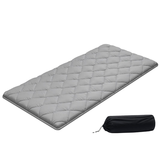 VEVOR Japanese Tatami Mat, Twin Size Foldable Japanese Tatami Mattress, Futon Mattress with Storage Bag & Fastener, 9-Layer Floor Mat for Sleeping, Dormitory