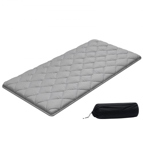 VEVOR Japanese Tatami Mat, Twin Size Foldable Japanese Tatami Mattress, Futon Mattress with Storage Bag & Fastener, 9-Layer Floor Mat for Sleeping, Dormitory, Meditation, Yoga, 80 x 39 x 2.5 in, Gray - BYTTM39INCH2EWB7A001V0 - view 2