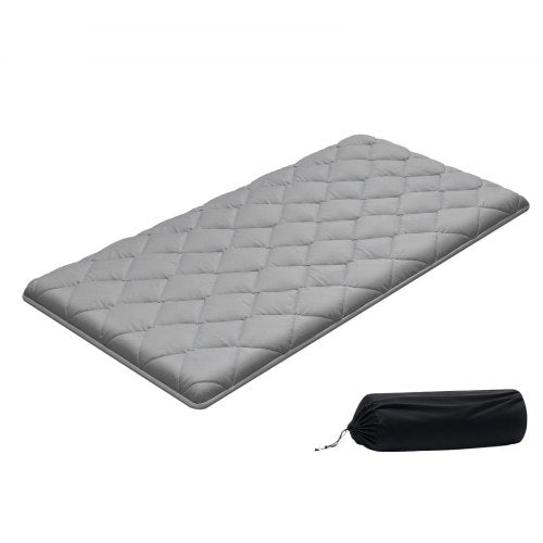 VEVOR Japanese Tatami Mat, Twin Size Foldable Japanese Tatami Mattress, Futon Mattress with Storage Bag & Fastener, 9-Layer Floor Mat for Sleeping, Dormitory, Meditation, Yoga, 80 x 39 x 3.5 in, Gray - BYTTM39INCH326VAO001V0 - view 2