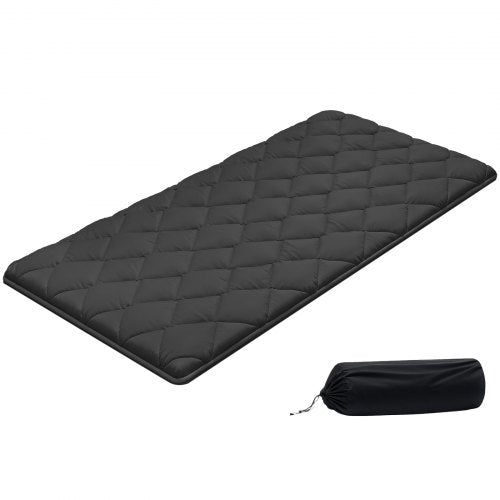VEVOR Japanese Tatami Mat, Twin Size Foldable Japanese Tatami Mattress, Futon Mattress with Storage Bag & Fastener, 9-Layer Floor Mat for Sleeping, Dormitory, Meditation, Yoga, 80 x 39 x 3.5 in, Black - BYTTM39INCH3ORITK001V0 - view 2