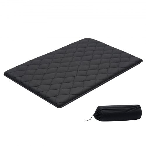 VEVOR Japanese Tatami Mat, Full Size Foldable Japanese Tatami Mattress, Futon Mattress with Storage Bag & Fastener, 9-Layer Floor Mat for Sleeping, Dormitory, Meditation, Yoga, 80 x 54 x 3.5 in, Black - BYTTM54INCH39H7LZ001V0 - view 2