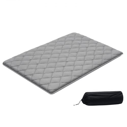 VEVOR Japanese Tatami Mat, Full Size Foldable Japanese Tatami Mattress, Futon Mattress with Storage Bag & Fastener, 9-Layer Floor Mat for Sleeping, Dormitory, Meditation, Yoga, 80 x 54 x 3.5 in, Gray - BYTTM54INCH3XSFR5001V0 - view 2