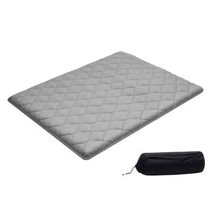 VEVOR Japanese Tatami Mat, Queen Size Foldable Japanese Tatami Mattress, Futon Mattress with Storage Bag & Fastener, 9-Layer Floor Mat for Sleeping, Dormitory, Meditation, Yoga, 80 x 60 x 3.5 in, Gray - BYTTM60INCH3DKOBG001V0 - view 1