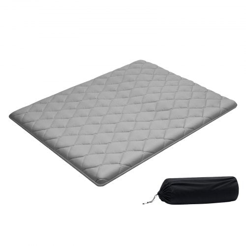 VEVOR Japanese Tatami Mat, Queen Size Foldable Japanese Tatami Mattress, Futon Mattress with Storage Bag & Fastener, 9-Layer Floor Mat for Sleeping, Dormitory, Meditation, Yoga, 80 x 60 x 3.5 in, Gray - BYTTM60INCH3DKOBG001V0 - view 2