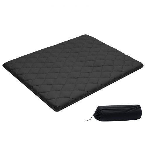 VEVOR Japanese Tatami Mat, Queen Size Foldable Japanese Tatami Mattress, Futon Mattress with Storage Bag & Fastener, 9-Layer Floor Mat for Sleeping, Dorm, Meditation, Yoga, 80 x 60 x 3.5 in, Black - BYTTM60INCH3J1HKM001V0 - view 2