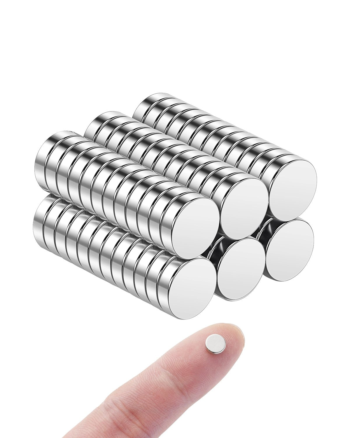 VEVOR Rare Earth Magnets, 100 Pcs Strong Round Small Neodymium Magnets Disc with Transparent Storage Box, for Whiteboard, Refrigerator, Cabinet, Dry Erase Board, Home, Kitchen, Office, School - BYXCT100JZMIQBHR2001V0 - view 1