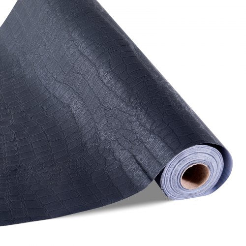 VEVOR Peel and Stick Wallpaper, 15.7 x 393.7 inch Contact Paper Black Cracked Texture Waterpoof Self Adhesive, Easy to Clean & Peel Wall Decorative Vinyl Roll for Bedroom Kitchen Bathroom Office - BZCCBZJKD4047IN2Y001V0 - view 2