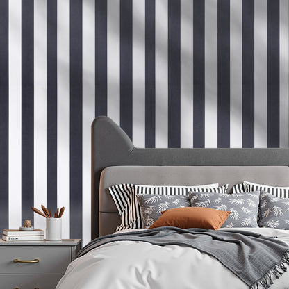 VEVOR Peel and Stick Wallpaper, 17.7 x 590.5 inch Contact Paper Black White Modern Geometric Waterpoof Self Adhesive, Easy to Clean Wall Decorative Vinyl Roll for Bedroom Kitchen Bathroom Office - BZCCBZJKD404U7O07001V0 - view 9
