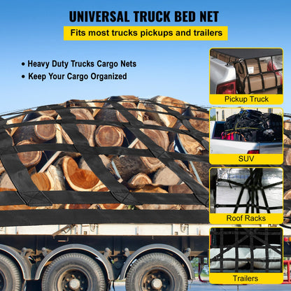 VEVOR Truck Bed Cargo Net - 3.5 x 4.1 ft - product view 2