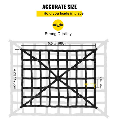 VEVOR Truck Bed Cargo Net - 4.2 x 5.5 ft - product view 3