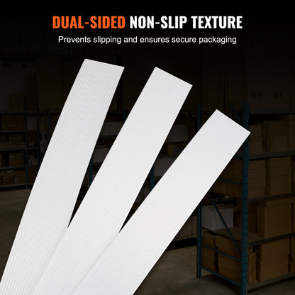 VEVOR Packaging Woven Cord Strapping Roll, 660' Length x 1/2" Width x 0.03" Thickness, 882 lbs Breaking Strength, Heavy Duty Banding Pallet Strap Coil, Portable Strong Banding Packing Straps, White - BZKZDBZD12YCK5QPAV0 - view 6