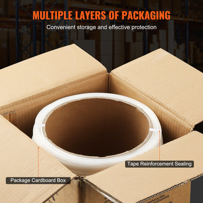 VEVOR Packaging Woven Cord Strapping Roll, 660' Length x 1/2" Width x 0.03" Thickness, 882 lbs Breaking Strength, Heavy Duty Banding Pallet Strap Coil, Portable Strong Banding Packing Straps, White - BZKZDBZD12YCK5QPAV0 - view 7
