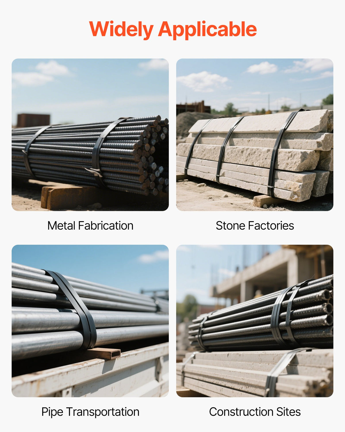 VEVOR Steel Strapping Coil, 3/4 in x 0.02 in x 300 ft, Metal Strapping Banding Roll Withstands Harsh Environment, 1710 lbs Break Strength, Heavy Duty Banding Pallet Strap Coil for Pallet Packing - BZKZDGD34INCA7655001V0 - view 7