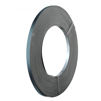 VEVOR Packaging Steel Strapping Roll, 1640' Length x 3/4" Width x 0.02" Thickness, 1700 lbs Break Strength, Heavy Duty Banding Pallet Strap Coil, Portable Strong Banding Packing Metal Straps, Black - BZKZDGD34YC17YHGVV0 - view 2