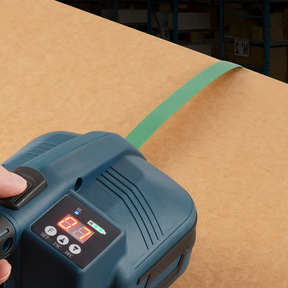 VEVOR Packaging Polyester PET Strapping Roll, 1000' Length x 0.63" Width x 0.03" Thickness, 992 lbs Break Strength, Heavy Duty Banding Pallet Strap Coil, Portable Strong Banding Packing Straps, Green - BZKZDPET58YC0MM33V0 - view 9