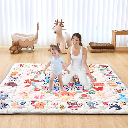 VEVOR Baby Play Mat, Extra Large 71""x79"" Baby Crawling Mat, Non-Slip One-Piece Thickened Soft Baby Mat, Foldable Floor Mat, Waterproof Activity Playmats for Babies Toddlers Infants, Machine Washable - BZPXDBZ08YC7NPEHKV0 - view 9