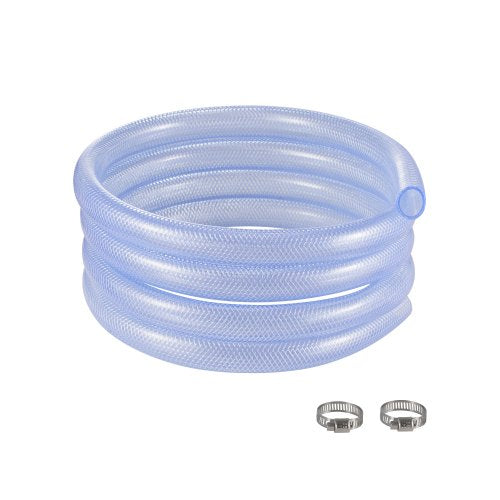 VEVOR Braided Clear Vinyl Tubing, 3/4" ID x 19/20" OD, 10FT Plastic PVC Tubing, Flexible and Cuttable Clear Hose, 1/10 in Wall Thickness, High-strength PVC Material for Aquarium Irrigation Swimming - BZYXG34INCH1ETCOUV0 - view 2