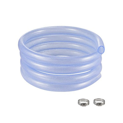 VEVOR Braided Clear Vinyl Tubing, 3/4" ID x 19/20" OD, 10FT Plastic PVC Tubing, Flexible and Cuttable Clear Hose, 1/10 in Wall Thickness, High-strength PVC Material for Aquarium Irrigation Swimming - BZYXG34INCH1ETCOUV0 - view 2