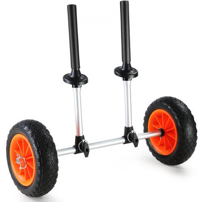 VEVOR Heavy Duty Kayak Cart, 280lbs Load Capacity, Detachable Canoe Trolley Cart with 10'' Solid Tires, Adjustable Width & Top Foam Protection, for Kayaks with Drain Holes of 2.54 - C280LBS10INCHASOUV0 - view 1