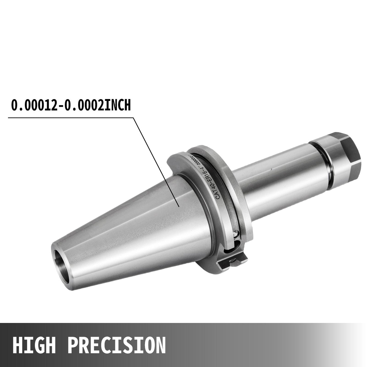 VEVOR CAT40-ER16 COLLET CHUCK--4 CHUCKS Tool Holder Set 100mm - CAT40-ER16-100DB4V0 - view 5