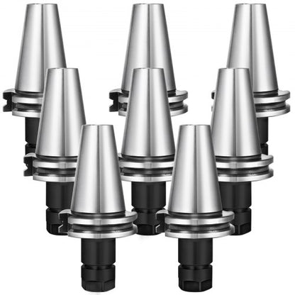 VEVOR 8Pcs 2.76'' CAT40-ER16 COLLET CHUCKS Tool Holder Set CNC Tested Heavy Duty - CAT40-ER16-70DB8JV0 - view 2