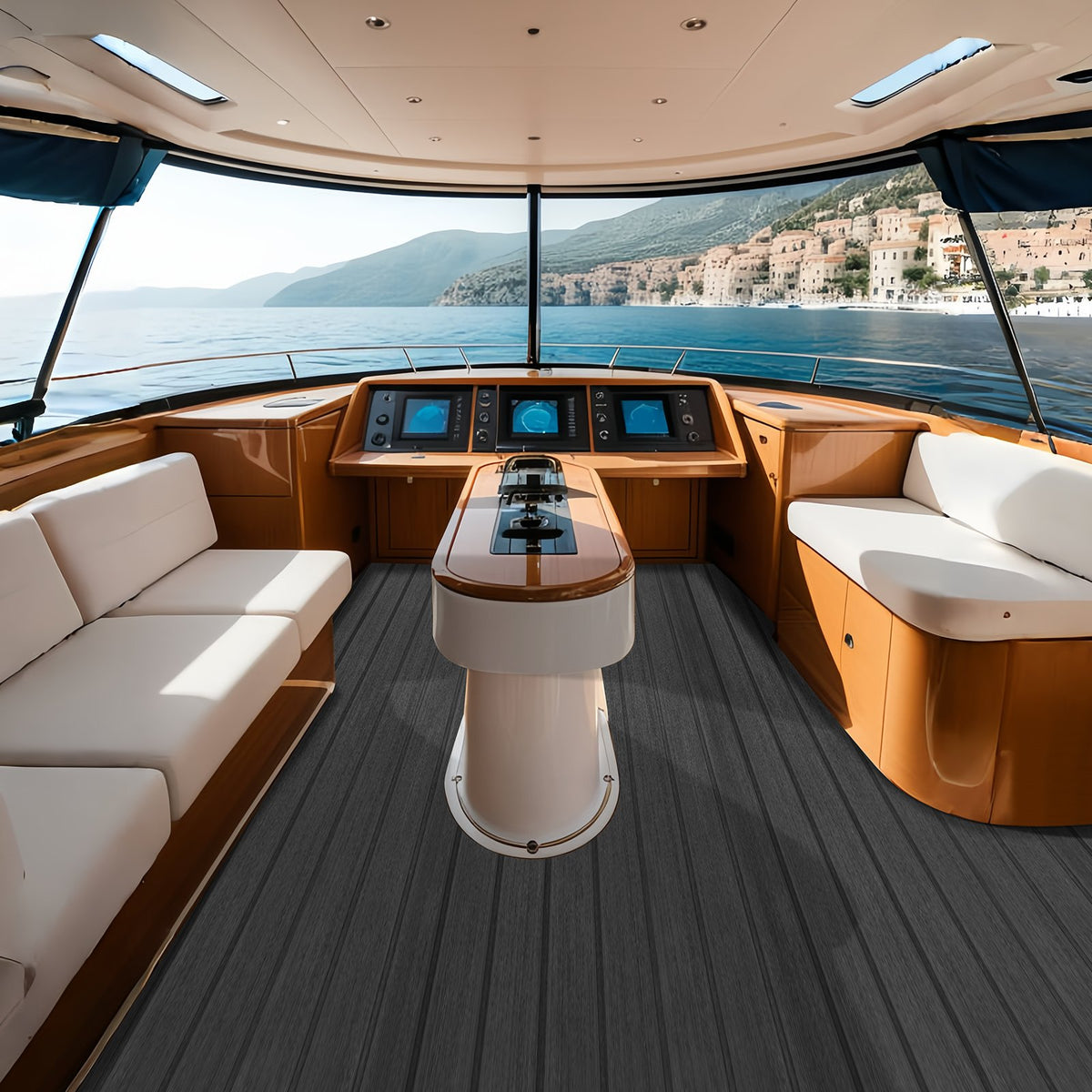 VEVOR Boat Flooring, EVA Foam Boat Decking 94.5" x 17.7", Non-Slip Self-Adhesive Flooring, 11.6 sq.ft Marine Carpet for Boats, Yacht, Pontoon, Kayak Decking - CBZZFHPMDDSHB22H2V0 - view 9