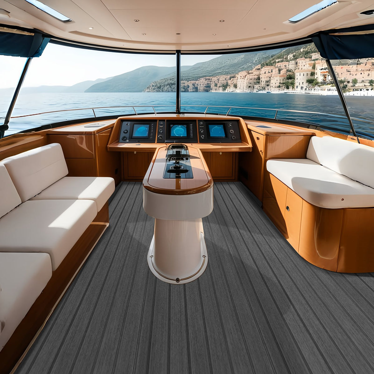 VEVOR Boat Flooring, EVA Foam Boat Decking 94.5" x 23.6", Non-Slip Self-Adhesive Flooring, 15.5 sq.ft Marine Carpet for Boats, Yacht, Pontoon, Kayak Decking - CBZZFHPMDDSHB8RTKV0 - view 9