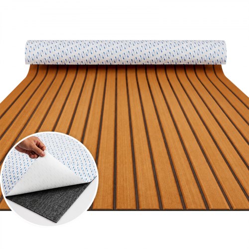VEVOR Boat Flooring, EVA Foam Boat Decking 94.5" x 46", Non-Slip Self-Adhesive Flooring, 29.9 sq.ft Marine Carpet for Boats, Yacht, Pontoon, Kayak Decking - CBZZFHPMDDZSP166PV0 - view 2