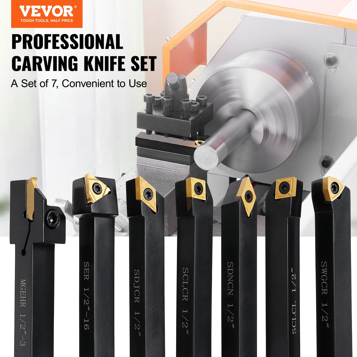 VEVOR Lathe Cutting Tools - Select Your Configuration - CCCDEFZYCFHQJT001V0 - view 2