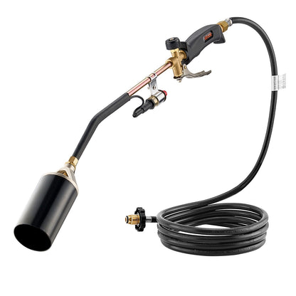 VEVOR Propane Torch Weed Burner, High Output 1,800,000 BTU with 10 ft Hose, Heavy Duty Blow Torch with Adjustable Flame & Turbo Trigger Push Button Auto Igniter, Flamethrower for Garden Ice Snow Road - CCHJHJTZ27INSG493001V0 - view 1