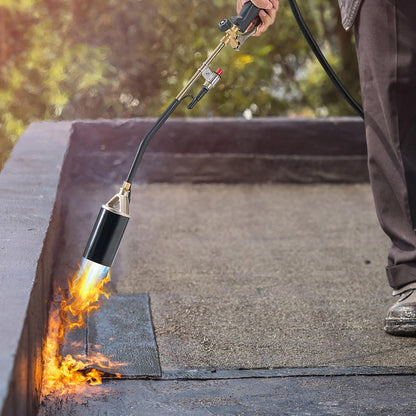 VEVOR Propane Torch Weed Burner, High Output 1,800,000 BTU with 10 ft Hose, Heavy Duty Blow Torch with Adjustable Flame & Turbo Trigger Push Button Auto Igniter, Flamethrower for Garden Ice Snow Road - CCHJHJTZ27INSG493001V0 - view 9