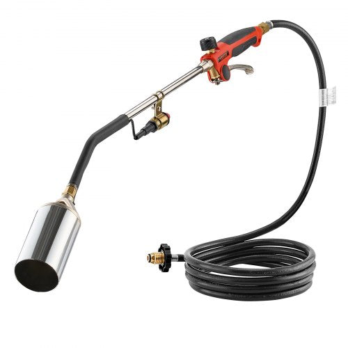 VEVOR Propane Torch Weed Burner, High Output 2,400,000 BTU with 10 ft Hose, Heavy Duty Blow Torch with Adjustable Flame and Turbo Trigger Push Button Igniter, Flamethrower Kit for Garden Ice Snow Road - CCHJHJTZ34IN8G42R001V0 - view 2