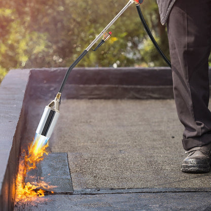 VEVOR Propane Torch Weed Burner, High Output 2,400,000 BTU with 10 ft Hose, Heavy Duty Blow Torch with Adjustable Flame and Turbo Trigger Push Button Igniter, Flamethrower Kit for Garden Ice Snow Road - CCHJHJTZ34IN8G42R001V0 - view 9