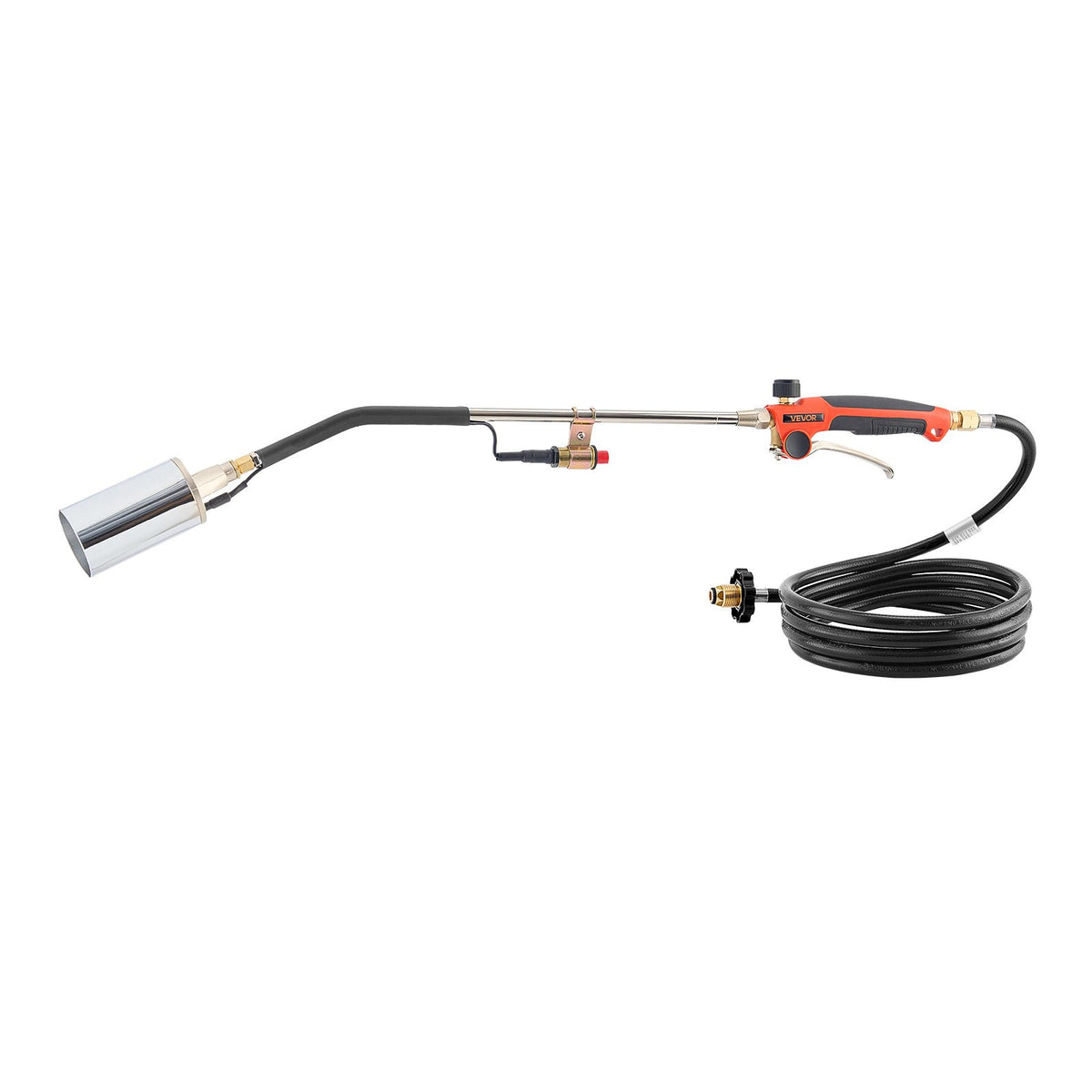 VEVOR Propane Torch Weed Burner, High Output 2,400,000 BTU with 10 ft Hose, Heavy Duty Blow Torch with Adjustable Flame and Turbo Trigger Push Button Igniter, Flamethrower Kit for Garden Ice Snow Road - CCHJHJTZ34IN8G42R001V0 - view 10