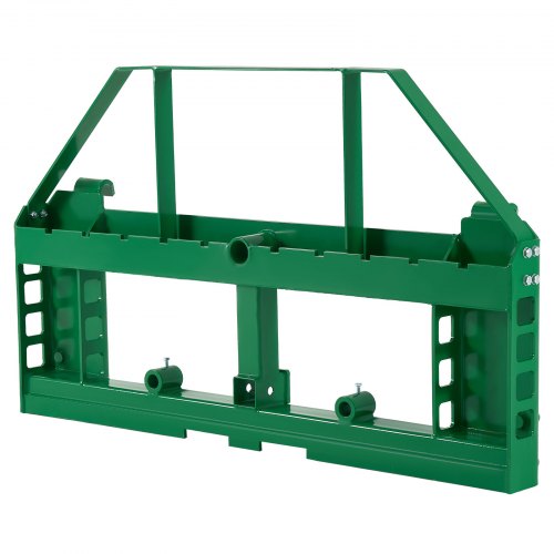 VEVOR Skid Steer Pallet Frame, 4000 lbs Rated Load Capacity, 45-inch Pallet Fork Frame Attachments with 2-inch Hitch Receiver & Spear Sleeves, Fit for John Deere Loaders Quick Attach Mount, Frame Only - CCMBJOHNDEERA87XB001V0 - view 2