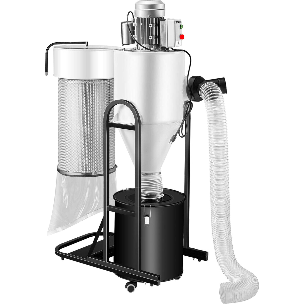 VEVOR Cyclone Dust Collector Woodworking Dust Collector 2HP 220V Heavy Duty - CCQL2.0HP220V7MC2V4 - view 1