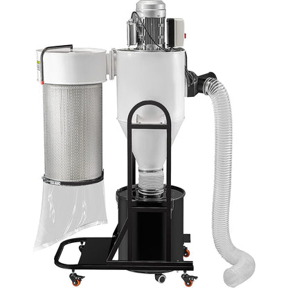 VEVOR Cyclone Dust Collector Woodworking Dust Collector 2HP 220V Heavy Duty - CCQL2.0HP220V7MC2V4 - view 10