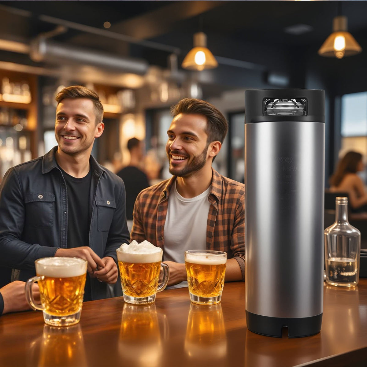 VEVOR Corny Keg, 5 Gallon Ball Lock Keg, SUS304 Cold Brew Kegs with Dual Rubber Handles & Heavy-Duty Rubber Bottom, Brewing Equipment for Home Brewing Party, 2 PCS - CCT5GALSXSJNX0UHC001V0 - view 9