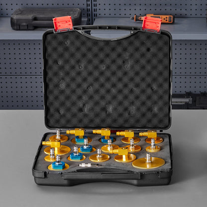 VEVOR Brake Master Bleeder Kit, 17 Pcs, Professional Brake Bleeder Adapter Set with Complete Kit & Handle, Durable Brake Bleeder Adapter for Brake Fluid Filling Fit for Most New & Old Vehicles - CCYGHSPQTJ17GSTKOV0 - view 9
