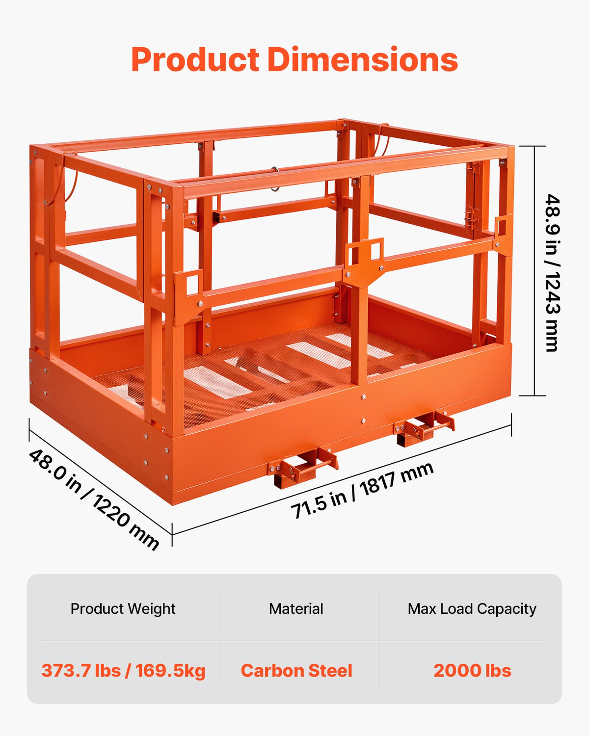 VEVOR Forklift Platforms - Select Your Configuration - CCZRAQLSSB486GVOZ001V0 - view 2