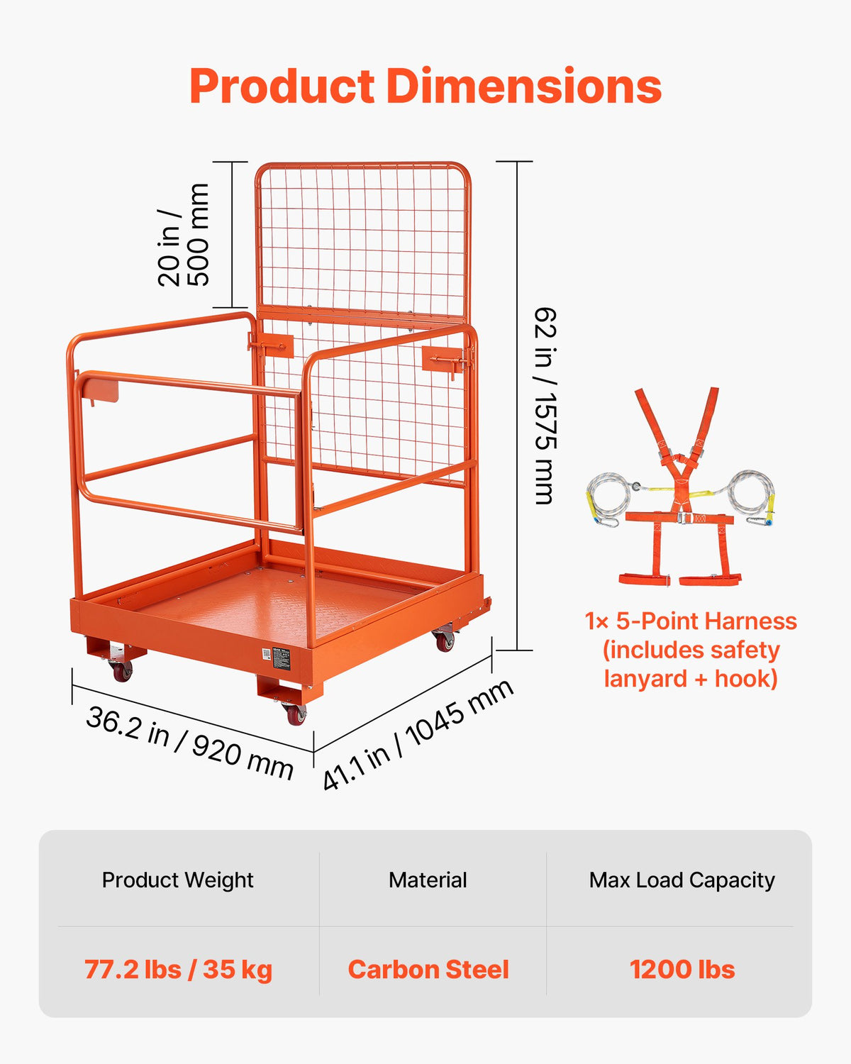 VEVOR Forklift Platforms - Select Your Configuration - CCZRAQLYBB367PE9A001V0 - view 2